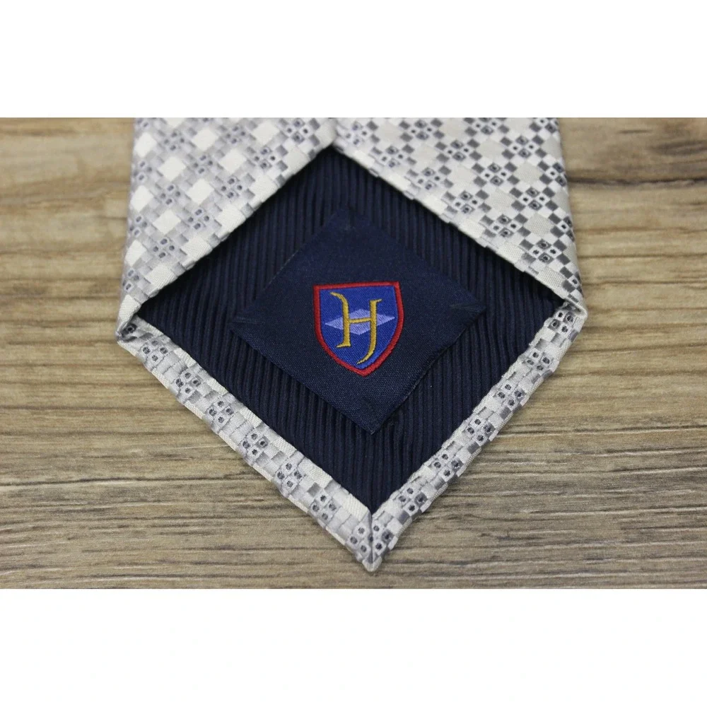 Henry‎ Jacobson Geometric Pattern Silk Tie Men's Classic Formal